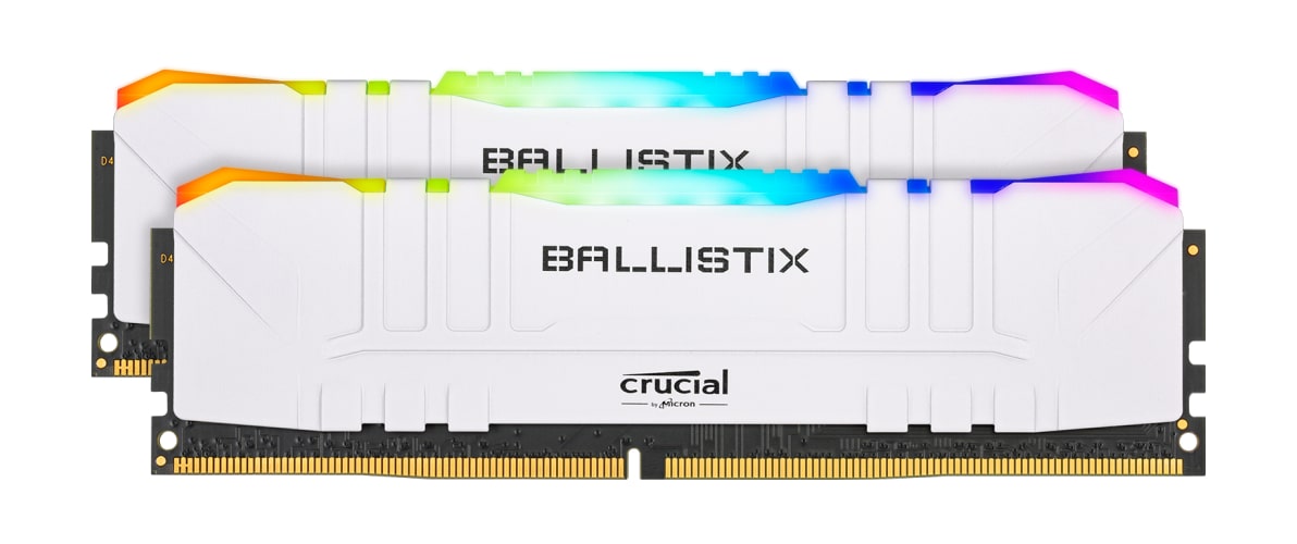 Crucial DDR4 16GB (2x8GB) 3600Mhz Ballistix RGB White