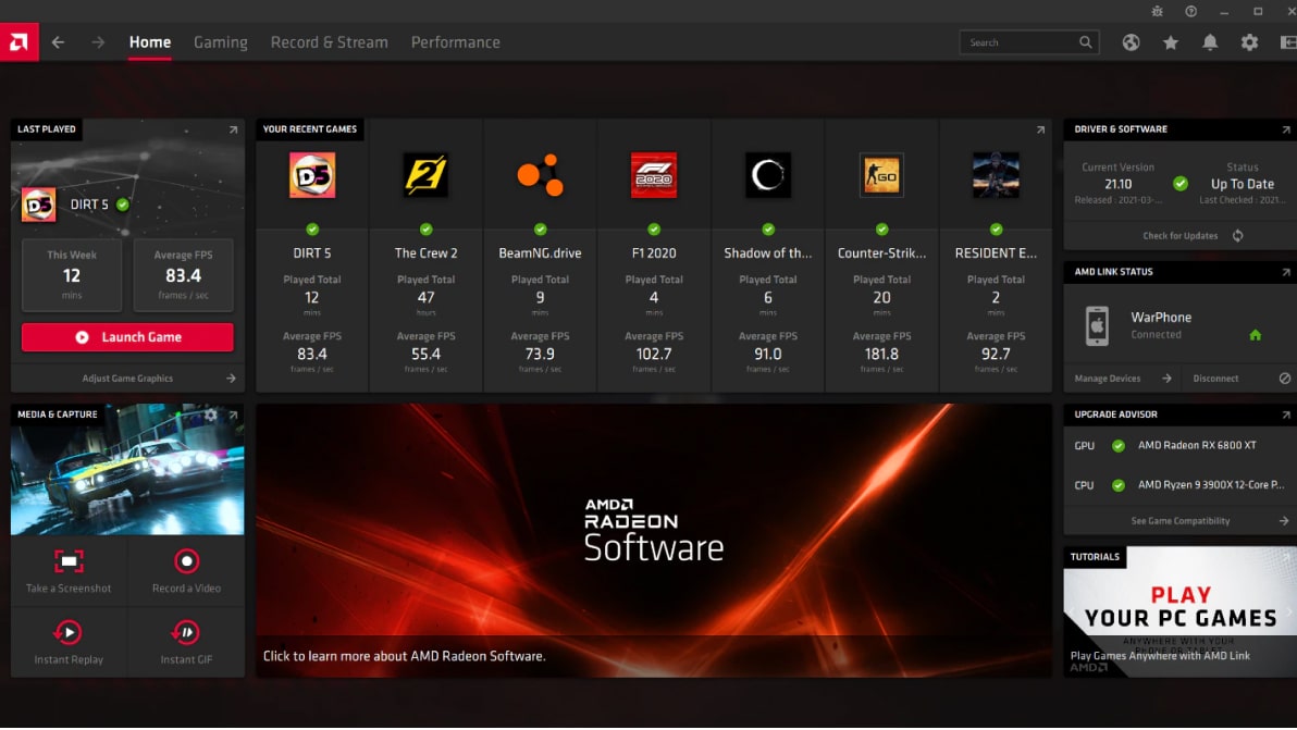 AMD RADEON Software