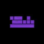 HATOR Violet PBT keycaps - ESC/SPACE/ENTER/R.SHIFT/ARROWS (HTS-716)
