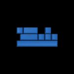 HATOR Carribean Blue PBT keycaps - ESC/SPACE/ENTER/R.SHIFT/ARROWS (HTS-714)