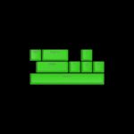 HATOR Green Gresco PBT keycaps - ESC/SPACE/ENTER/R.SHIFT/ARROWS (HTS-710)