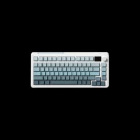 Клавиатура FL ESPORTS CMK75 Ultramarine Kailh Box Marshmallow (раннее дно) TFT Knob Three-Mode