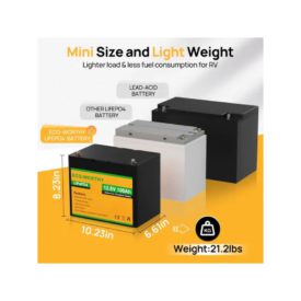 Акумулятор ECO-WORTHY LiFePO4 12V 100Ah